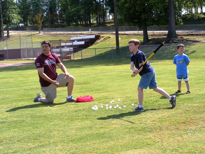 Hitting Practice With Dad archive photo